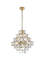 Elegant 1050G20SG - Pendant D20"H20"L11 Satin Gold