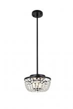 Elegant 1114D10BK - Gianna 10 inch pendant in black
