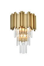Elegant 3400W12SG - Wall Sconce W12"H18"L2 Satin Gold
