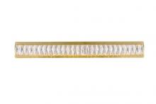 Elegant 3502W35G - Monroe Integrated LED Chip Light Gold Wall Sconce Clear Royal Cut Crystal