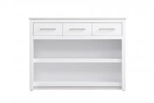 Elegant KD0148WH - Kitchen Island 3Dw 48''Wx26''Dx36''H white