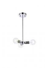 Elegant LD2337C - Reyes 3 Lights Chrome Pendant