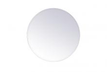 Elegant MR401928 - Gracin Round Mirror 28 inch in Clear