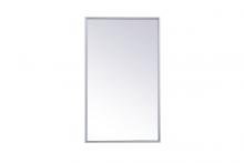 Elegant MR571728S - Metal Mirror Medicine Cabinet 17 Inchx28 Inch in Silver