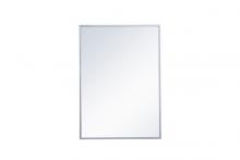 Elegant MR572028S - Metal Mirror Medicine Cabinet 20 Inchx28 Inch in Silver