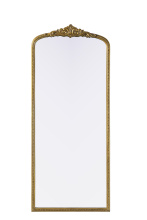 Elegant MR7F3072AB - Naomi Vintage Resin Mirror 30x72 in Antique Brass