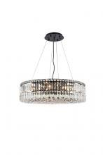 Elegant V2030D28BK/RC - Maxime 28 inch black chandelier