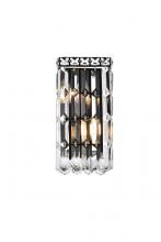 Elegant V2032W6BK/RC - Maxime 6 inch black wall sconce