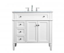 Elegant VF12536WH - 36 Inch Single Bathroom Vanity in White