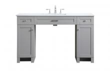 Elegant VF14954GR - 54 Inch Ada Compliant Bathroom Vanity in Grey