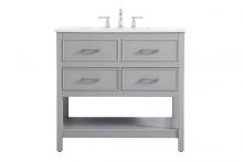 Elegant VF19036GR - 36 Inch Single Bathroom Vanity in Gray