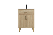 Elegant VF25024MW - Vanity Cabinet 2Dr W24''XD19''xH34" MW