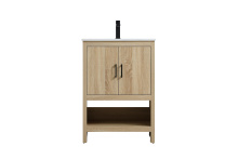 Elegant VF25224MW - Vanity Cabinet 2Dr W24''xD19''xH34" MW