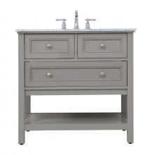 Elegant VF27036GR - 36 In. Single Bathroom Vanity Set in Grey