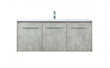 Elegant VF44548MCG - 48 inch Single bathroom vanity in concrete grey