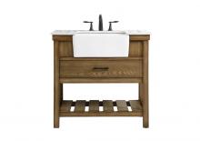 Elegant VF60136GN - 36 inch Single bathroom vanity in green