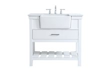 Elegant VF60136WH - 36 inch Single bathroom vanity in white