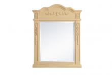 Elegant VM32836LT - Wood frame mirror 28 inch x 36 inch in Light Antique Beige