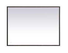 Elegant MRE63040BK - Pier 30x40 inch LED mirror with adjustable color temperature 3000K/4200K/6400K in black