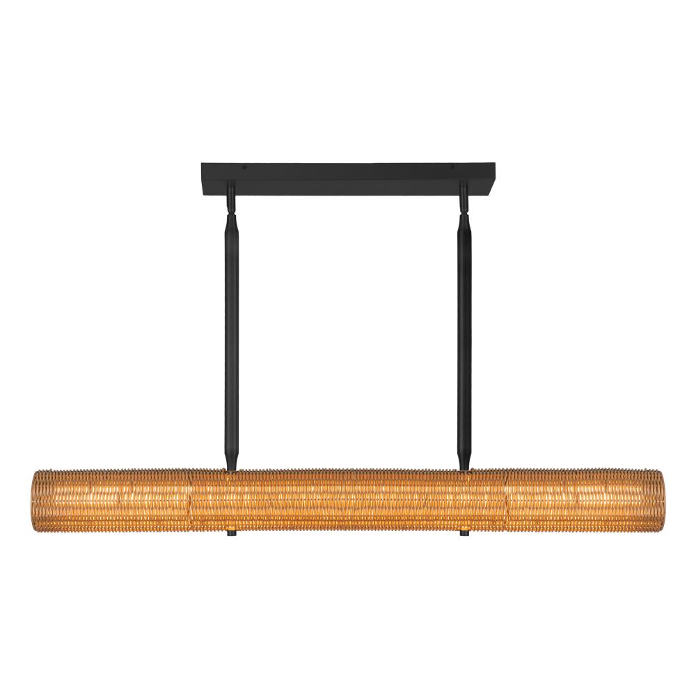 Maris 42-in Matte Black LED Linear Pendant