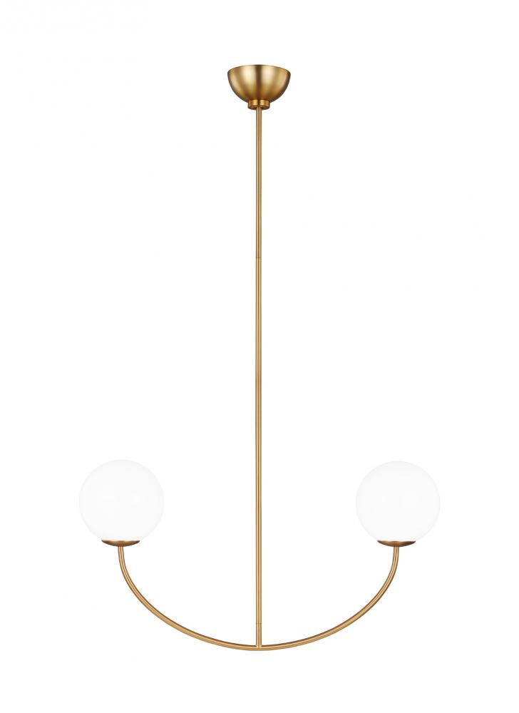 Galassia Two Light Linear Chandelier