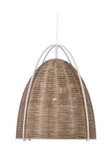 Visual Comfort & Co. Studio Collection GLP1071MWT-BRTN - Norman Large Pendant