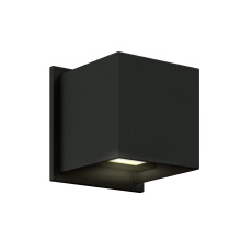 Dals LEDWALL001D-CC-BK - Square Directional Up/Down LED Wall Sconce