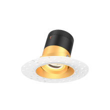 Dals RC03-CC-20-GMBGD-TL - 3in Modular Downlight, 5CCT, 20 degree Beam Angle, Gimbal Reflector, Gold, Trimless