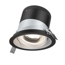 Dals RC06-CC-60-GMBAZ-TBK - 6in Modular Downlight, 5CCT, 60 degree Beam Angle, Gimbal Reflector, Alzak, Black trim