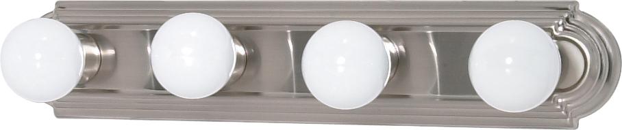 4 Light - 24" Vanity Strip - Brushed Nickel Finish