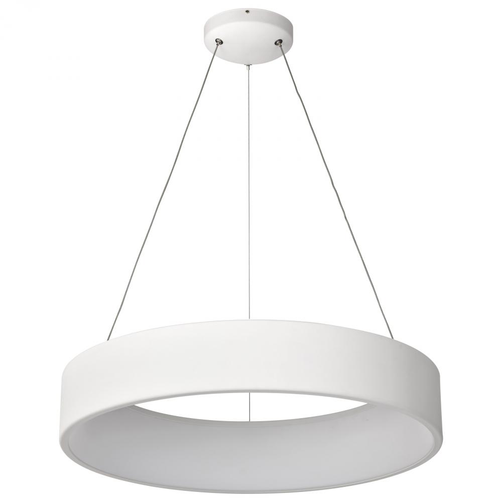 Orbit; 30 Watt LED Pendant; White Finish