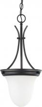 Nuvo 60/3174 - 1 Light; 10 in.; Pendant with Frosted White Glass; Mahogany Bronze Finish