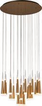 Page One Lighting PP121040-BG - Meteor Round Chandelier, Multi-Tier Chandelier