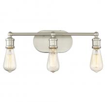 Savoy House Meridian M80012BN - 3-Light Bathroom Vanity Light in Brushed Nickel