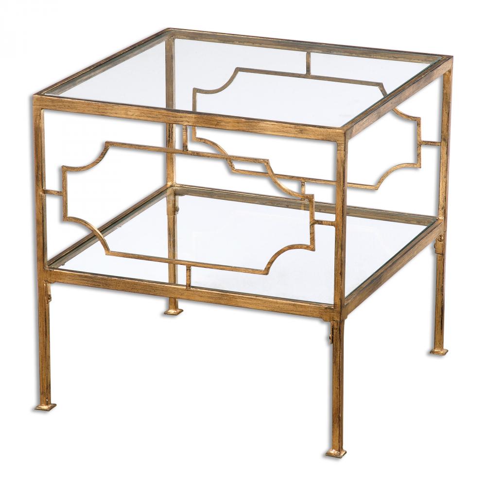 Genell Gold Cube Table