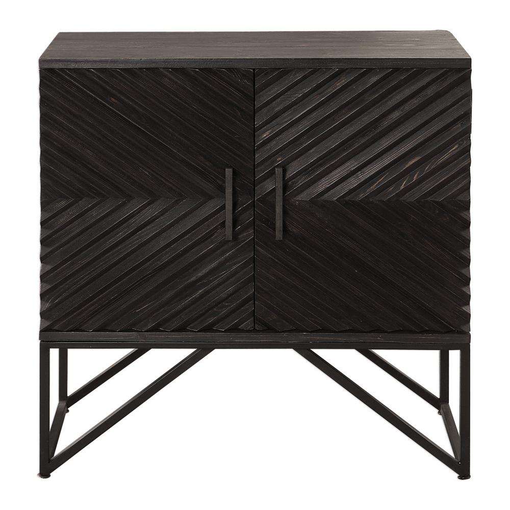 Zadie Ebony Accent Cabinet