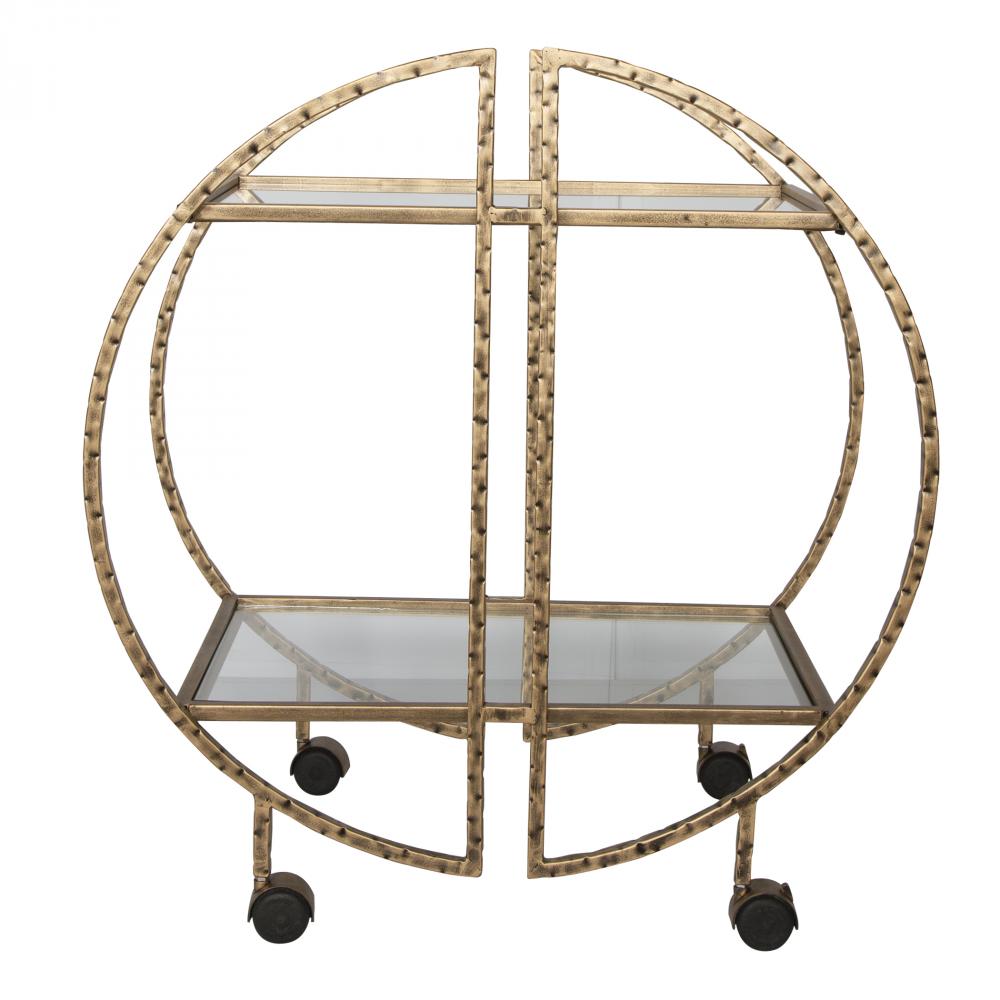 Zelina Gold Bar Cart