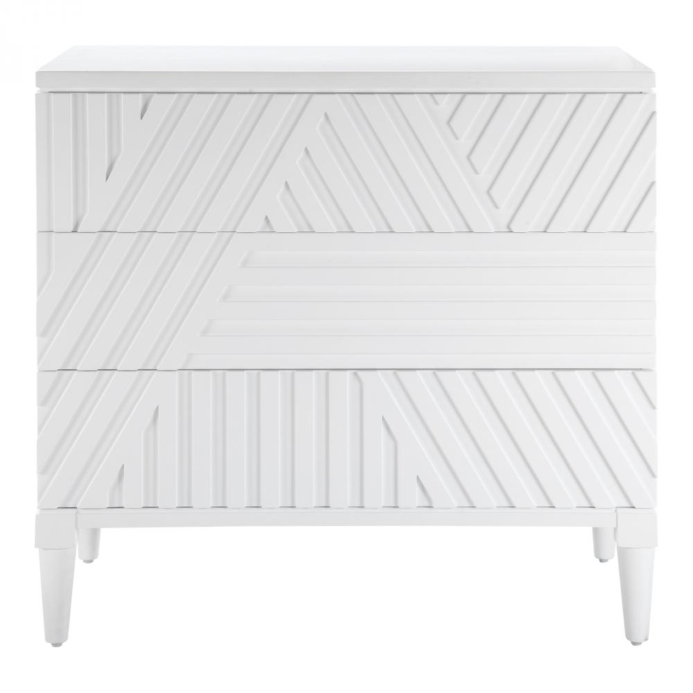 Colby White Drawer Chest