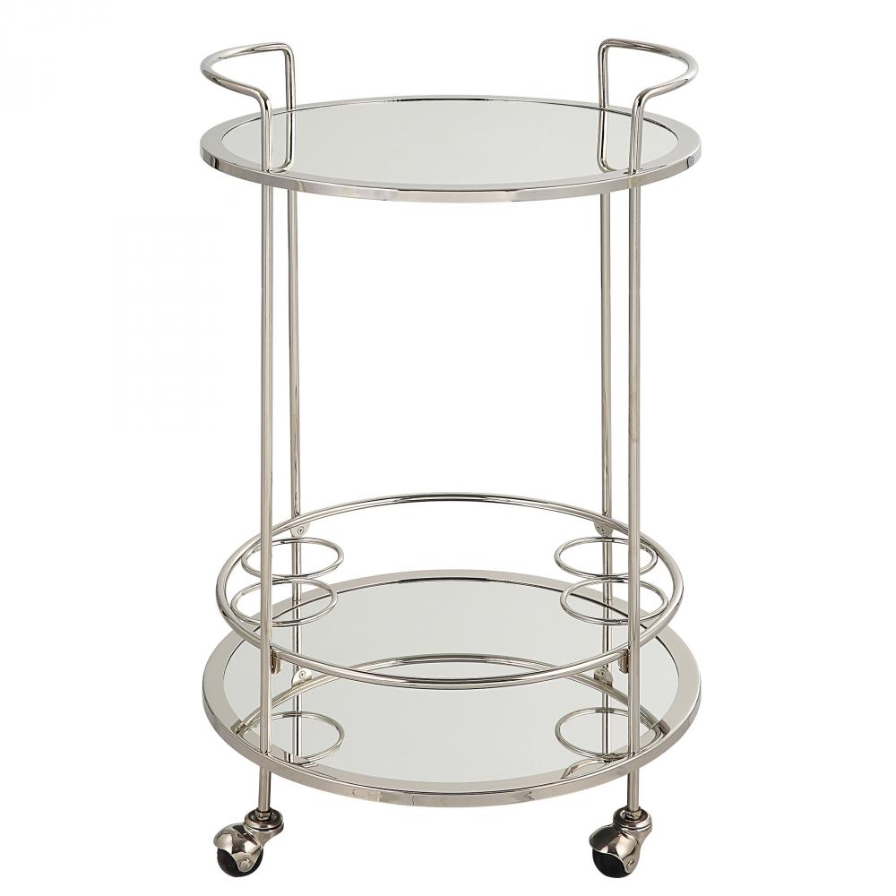 Spritz Chrome Bar Cart