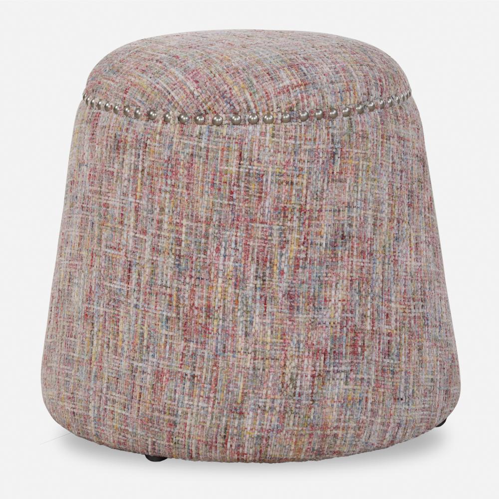 Uttermost Gumdrop Confetti Chenille Ottoman