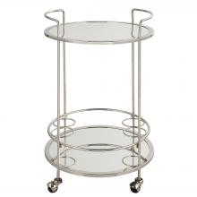 Uttermost 22895 - Spritz Chrome Bar Cart