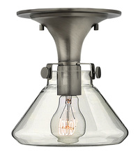 Hinkley 3146AN - Small Retro Glass Flush Mount