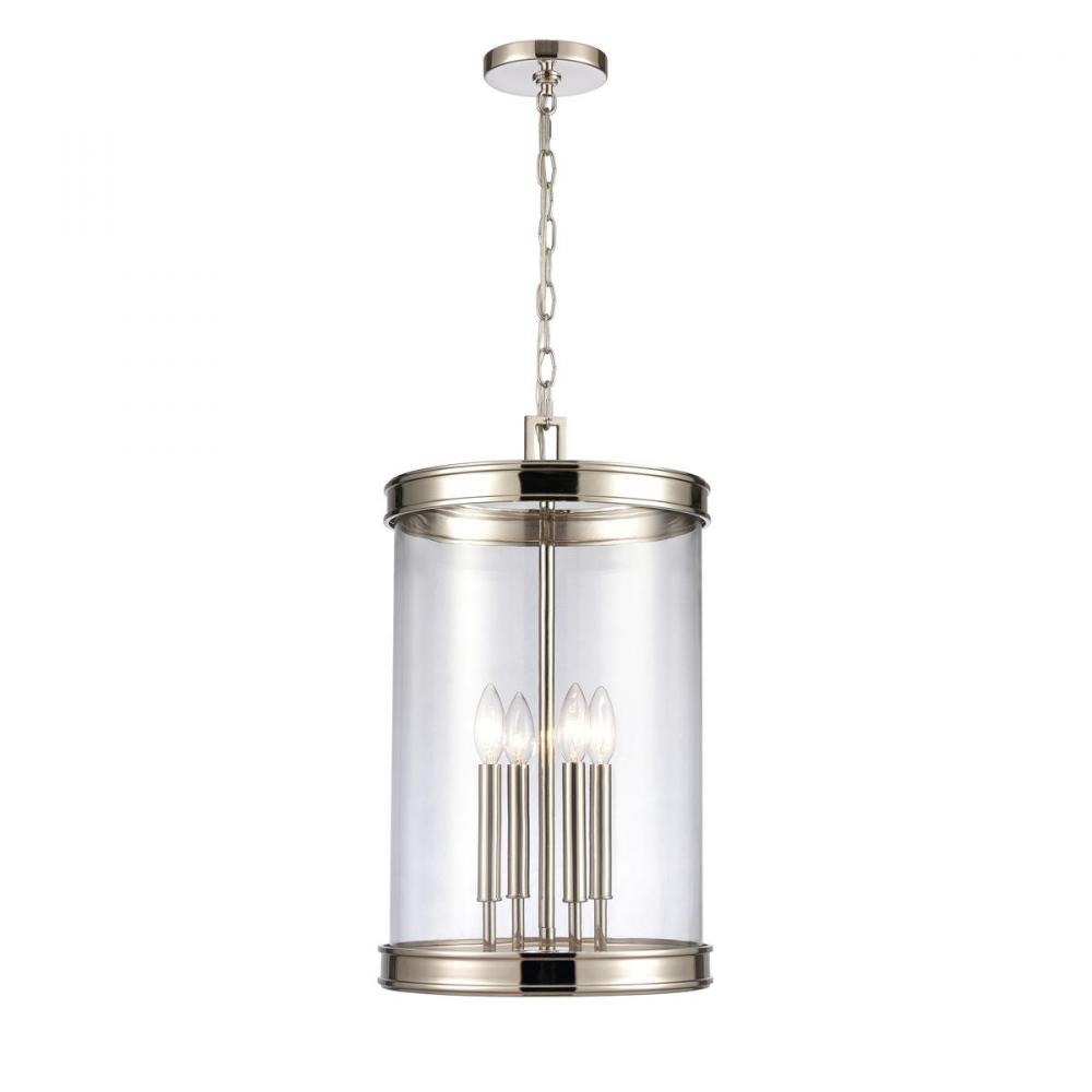 Mendoza 12.75'' Wide 4-Light Pendant - Polished Nickel