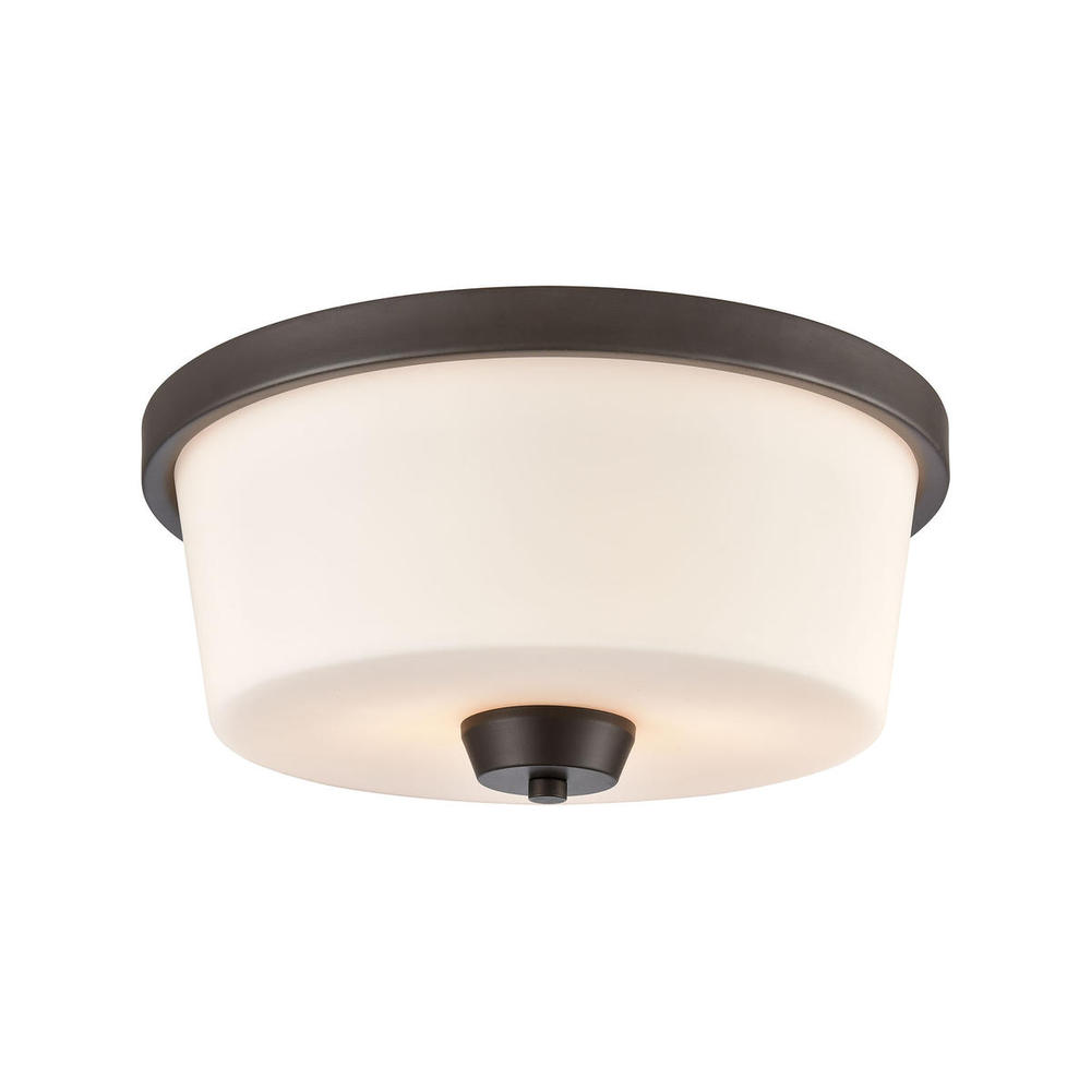 Thomas - Winslow 13.5'' Wide 2-Light Flush Mount - Oil Rubbed Bronze