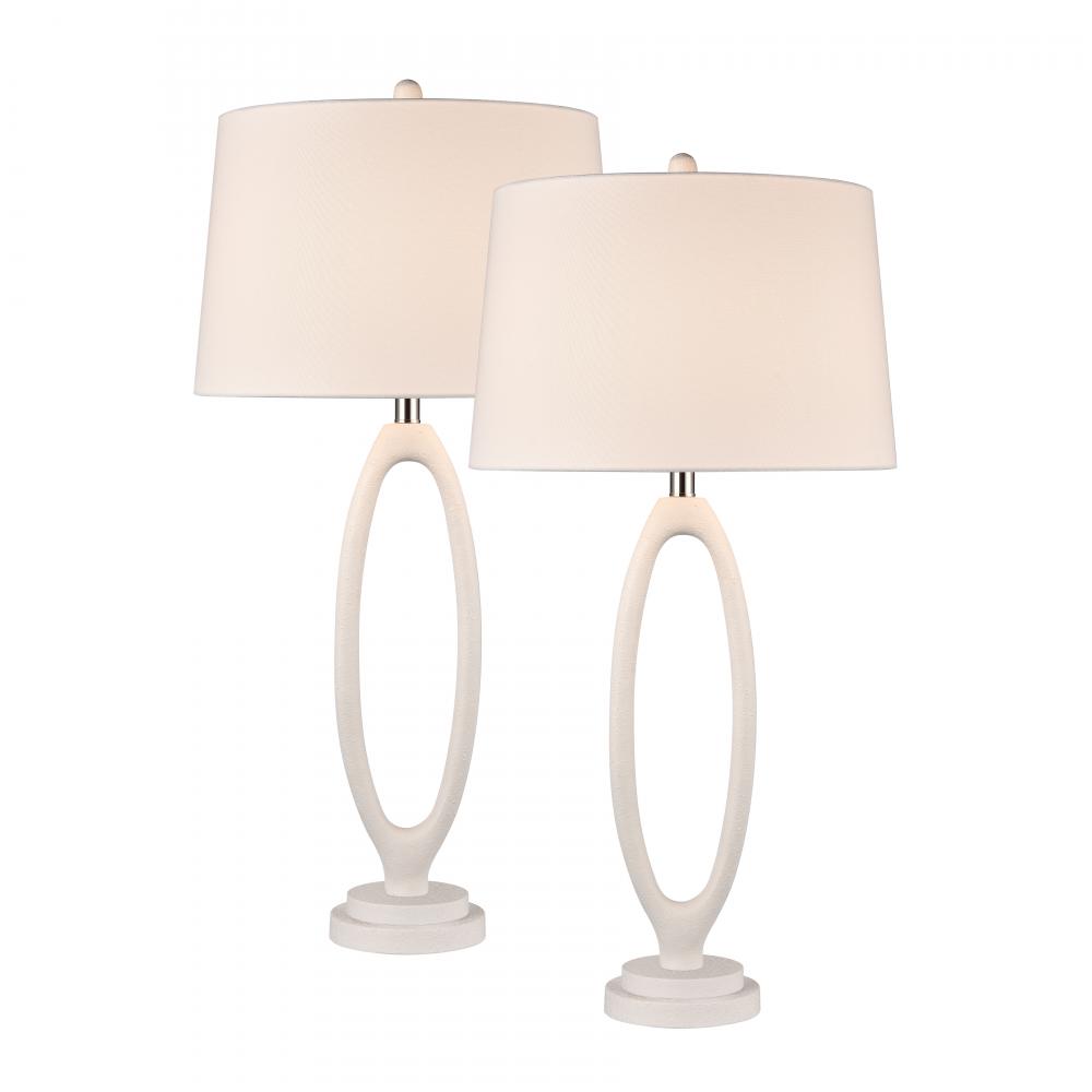 Adair 34'' High 1-Light Table Lamp - Set of 2 White