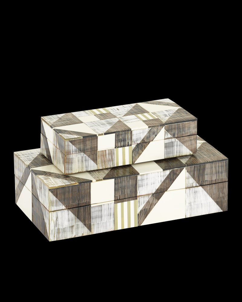 Modernist Bone & Horn Boxes Se