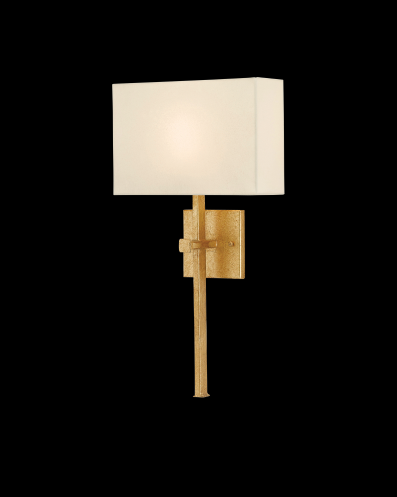 Ashdown Gold Wall Sconce, Whit