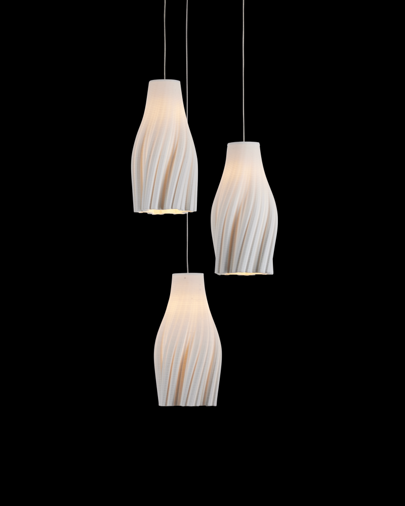 Posh 3-Light Round Multi-Drop Pendant