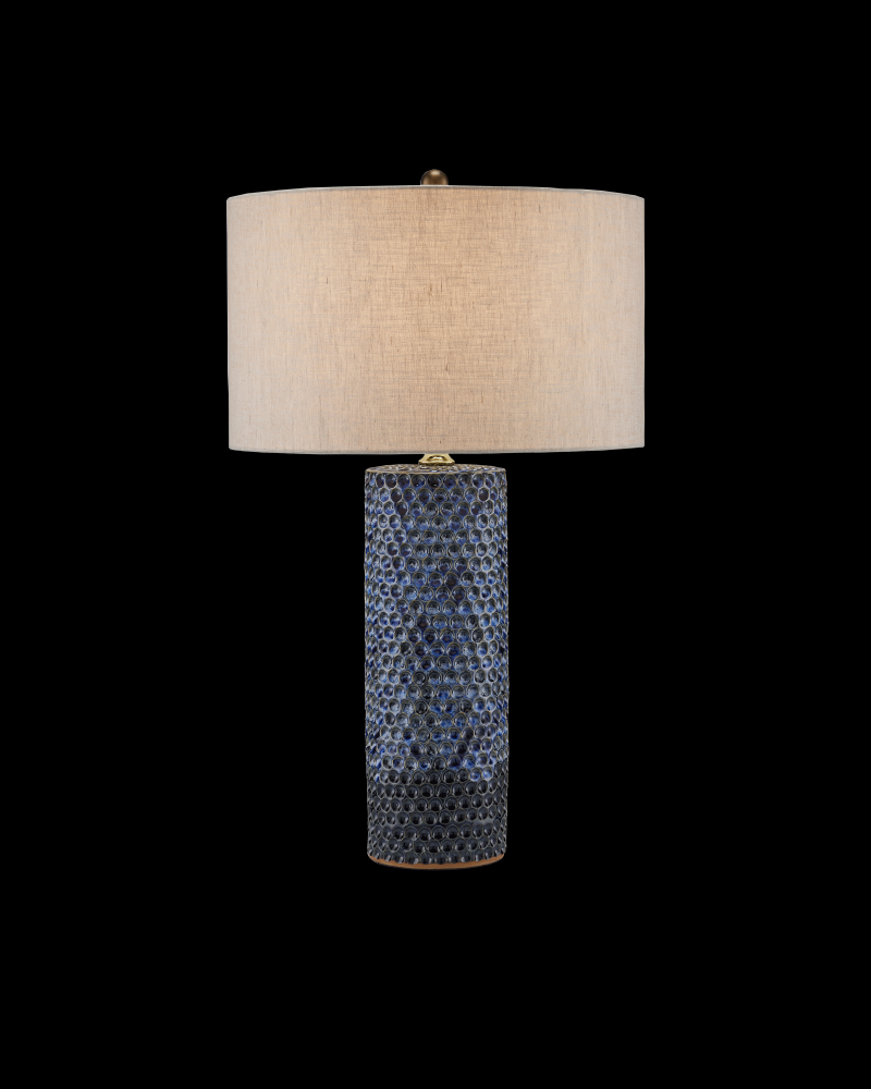 Polka Dot Blue Table Lamp