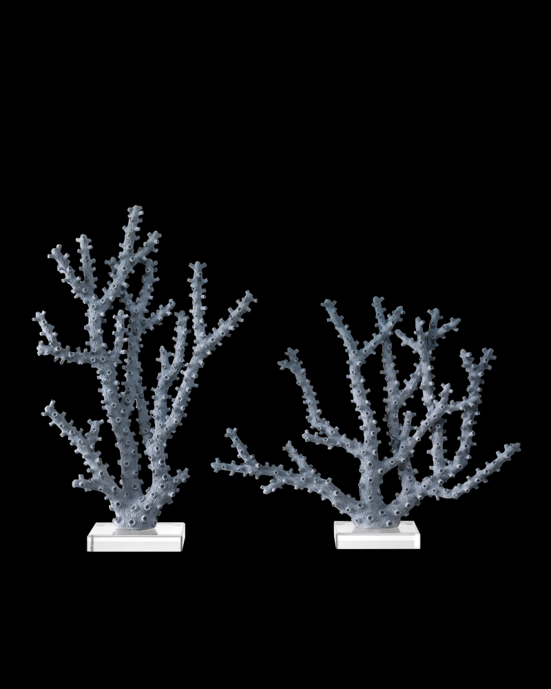 Blue Coral Set of 2